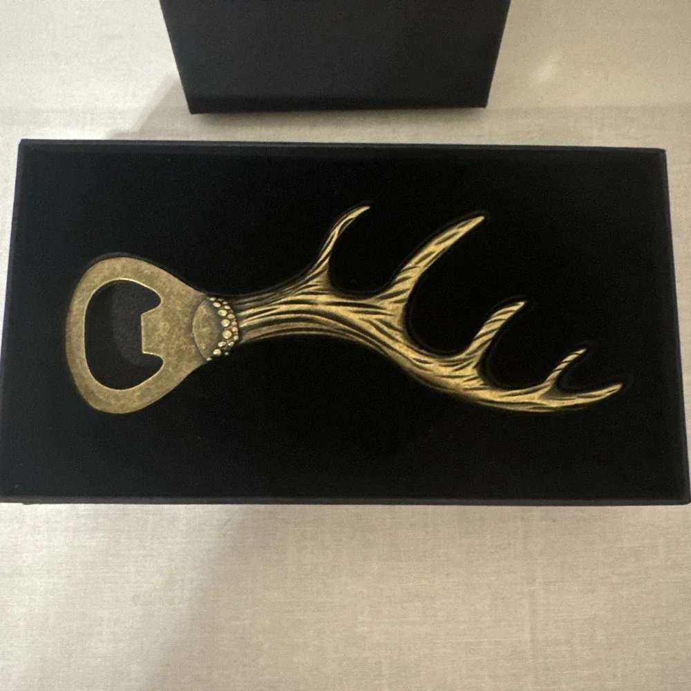 LKKCHER Deer Bottle Opener, Mens Bottle Opener, Novelty Father's Day Birthday
